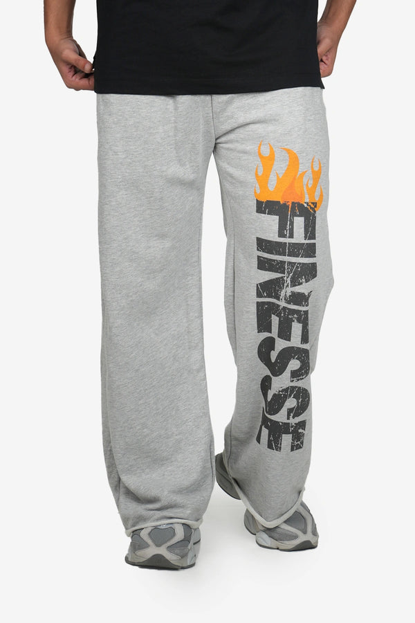 Finesse Burnout Baggy Trousers