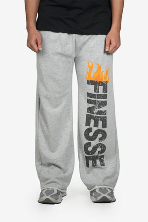 Finesse Burnout Baggy Trousers