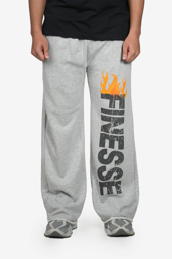 Finesse Burnout Baggy Trousers