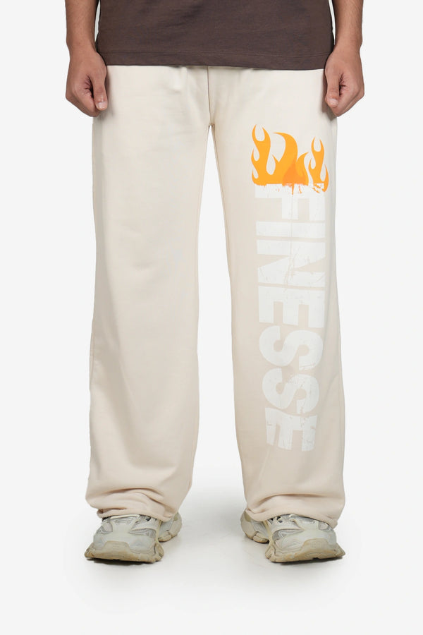 Finesse Burnout Baggy Trousers