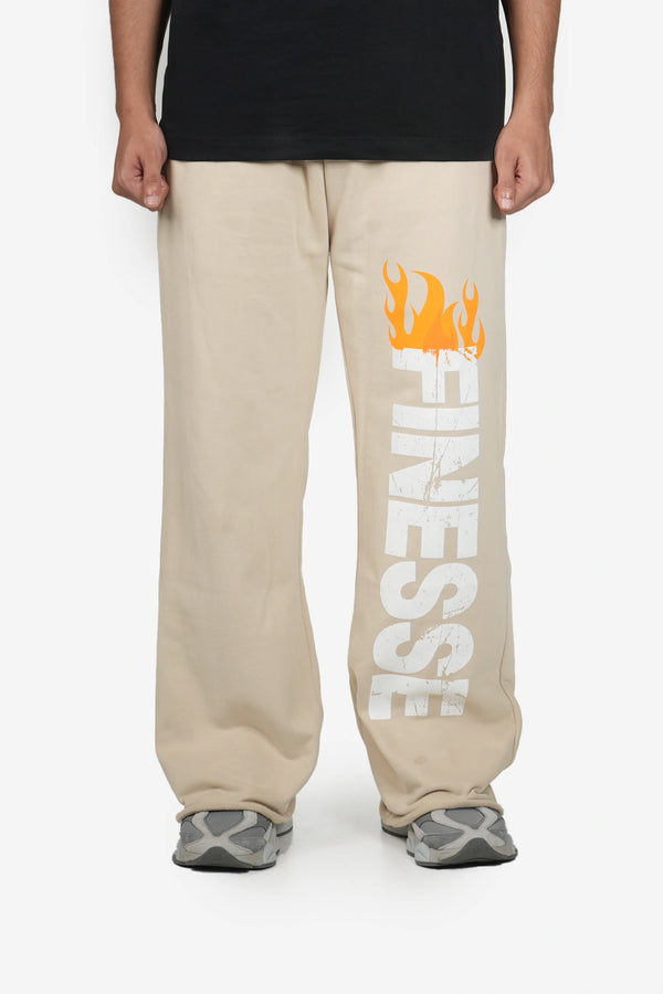 Finesse Burnout Baggy Trousers